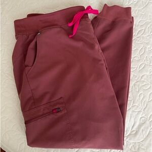 Figs XL regular waist mauve Zamora joggers